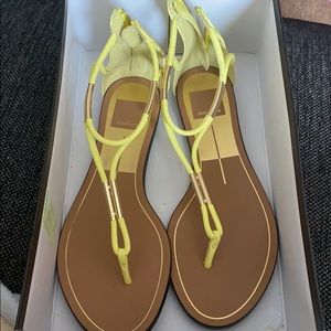 Dolce Vita Yellow Thong Sandals